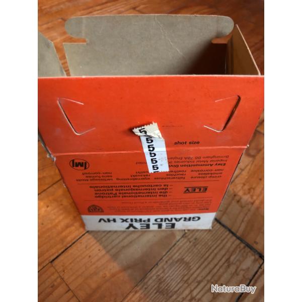 Cartouche eley grand prix HV cal 12/70 pb 5