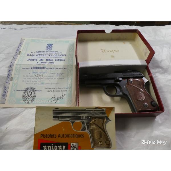 pistolet UNIQUE  "L" cal 22lr
