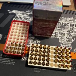 ENCHERES 1� - LOT DE 58 MUNITIONS CAL 22 HORNET