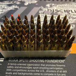 ENCHERES 1� - LOT 50 MUNITIONS 222REM - WINCHESTER / HORNADY / FIOCCHI / PPU