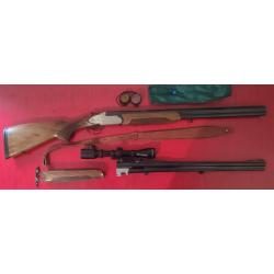 CARABINE KETTNER S2000 Luxe Mixte Combo Cal 9.3x74R - 12/70