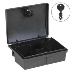 Pi&egrave;ges souris polypropyl&egrave;ne noir 13x10x4 cm s&eacute;curit&eacute; enfants 5 pcs