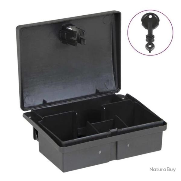 Pi�ges souris polypropyl�ne noir 13x10x4 cm s�curit� enfants 5 pcs