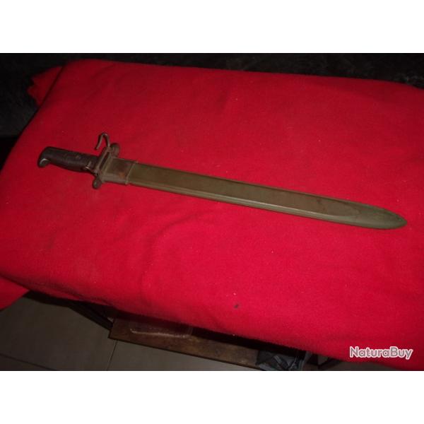 Tr�s belle baionnette longue US WWll fourreau marquage USN peu courant