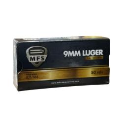 Munitions MFS cal.9mm luger fmj 124gr 8g par 1000