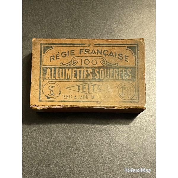Ancienne bo�te d'allumettes r�gie fran�aise SEITA WW2