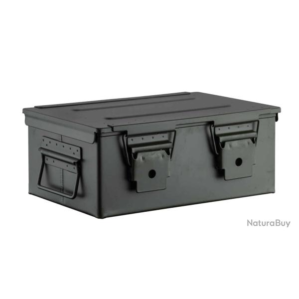 Caisse � munitions m�tallique verte 33x22x13cm