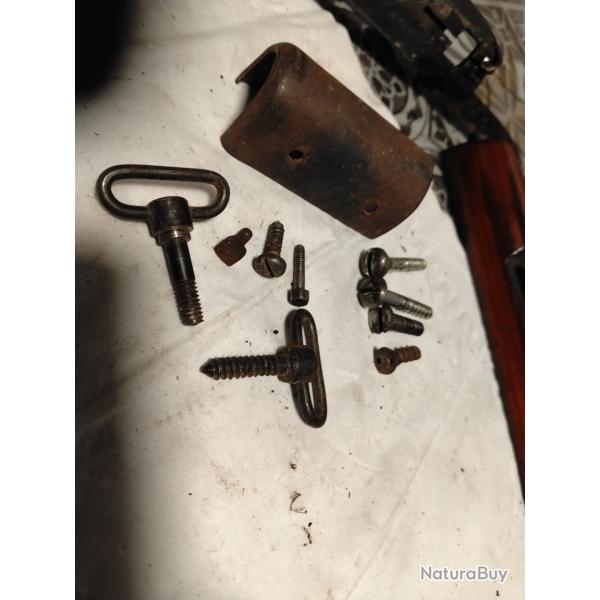 Lot pi�ces d�tach�es  pour fusil carabine .TBE Svp lisez l 'annonce !!!