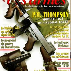 gazette des armes 365, poignard de guerre manufrance, thompson, webley wg, fusils mylonas, fm 24/29
