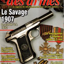 gazette des armes 397 , savage 1907, revolver boubet 73/74, pieper-delu, pistolet us 1842,