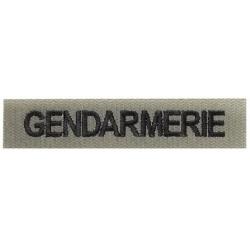 Bande Patronymique Gendarmerie Brod&eacute;e - Vert