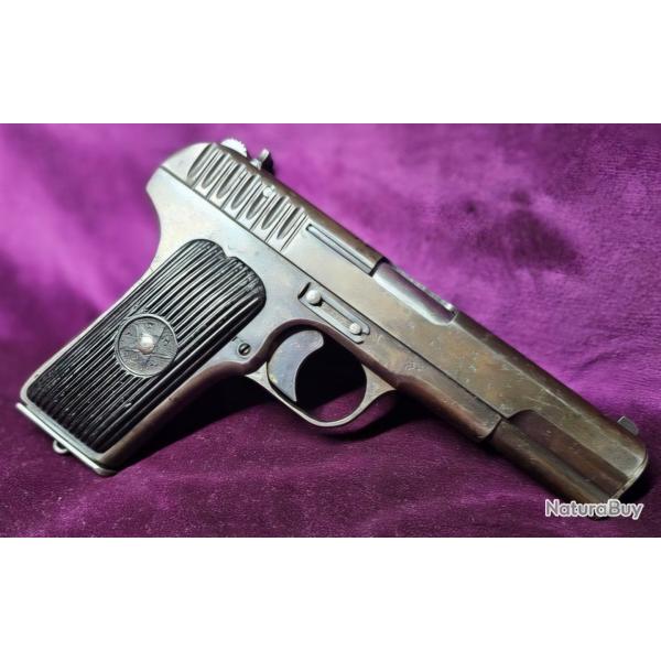 Pistolet Tokarev TT-33 - Tula 1941 - Monomatricule, calibre 7,62x25 Tokarev - Categorie B