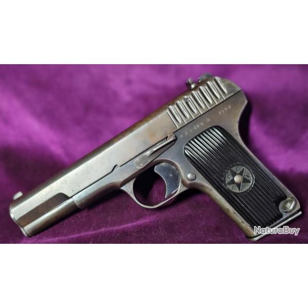 Pistolet Tokarev TT-33 - Tula 1941 - Monomatricule, calibre 7,62x25 Tokarev - Categorie B