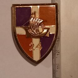 Insigne du 24&egrave;me r&eacute;giment d'infanterie (24&egrave;me RI)