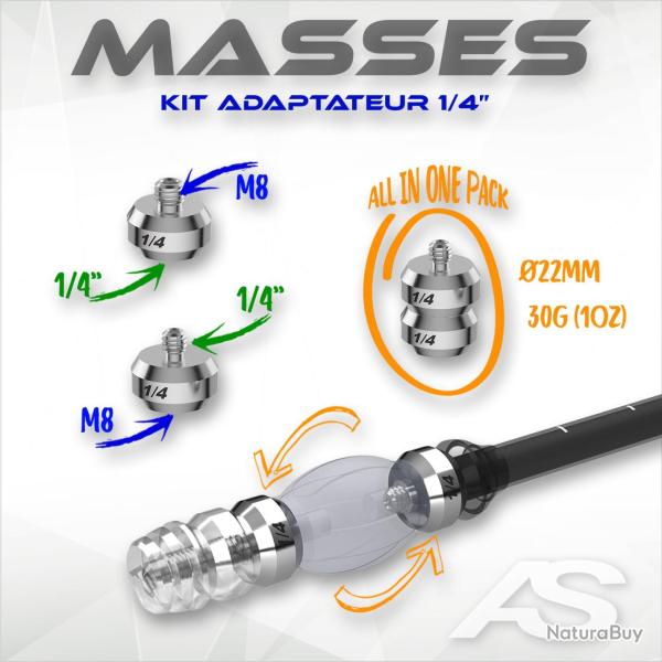 ARC SYSTEME - Kit Adaptateur 1/4" LW�30g
