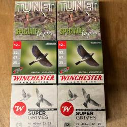 Lot cartouches calibre 12