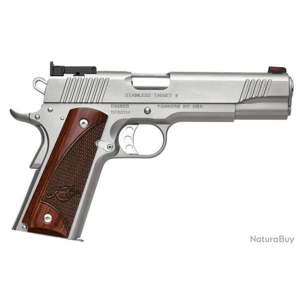 Pistolet semi-automatique Kimber 1911 Stainless Target 2 9x19 mm (9mm Luger)