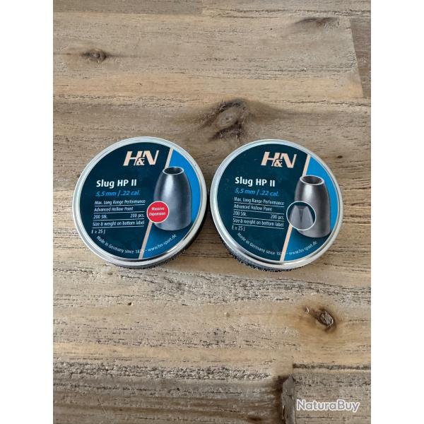 Slugs H&N 25 grains en 217 et 218