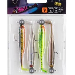Pack Fox Rage Mini Tiddler Mixed Colour Pack Loaded 8cm 5g 8cm Par 4 Multicolore