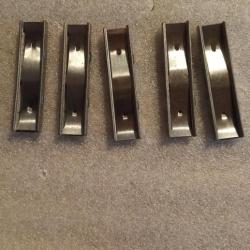 Lot de 5 Lames clip chargeur Mauser su&eacute;dois M96 et 38