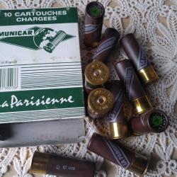 10 CARTOUCHES DE COLLECTION MUNICAR LA PARISIENNE cal 12 DANS LEUR BOITE D'ORIGINE