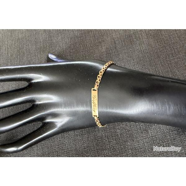 Bracelet enfant or jaune 18 carats - gourmette Tiffany