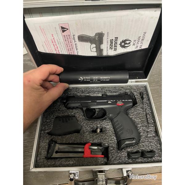 RUGER SR22 + silencieux