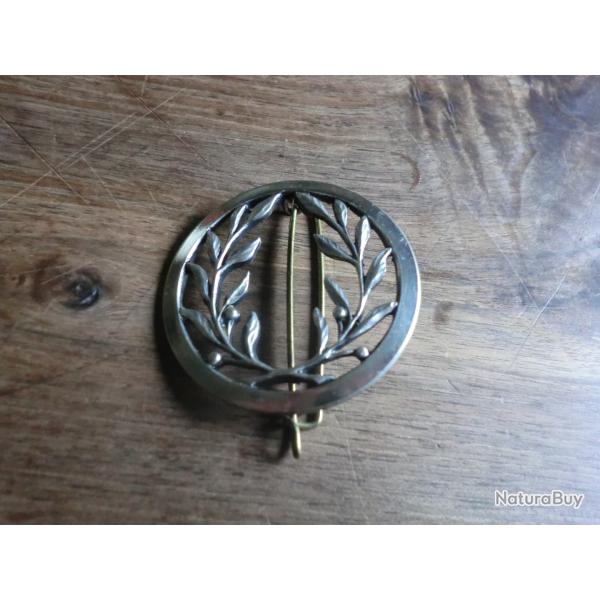 insigne de b�ret service de v�t�rinaire m�tal argent�