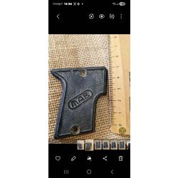1 PLAQUETTE DE CROSSE POUR PETIT PISTOLET MARQUE MAB