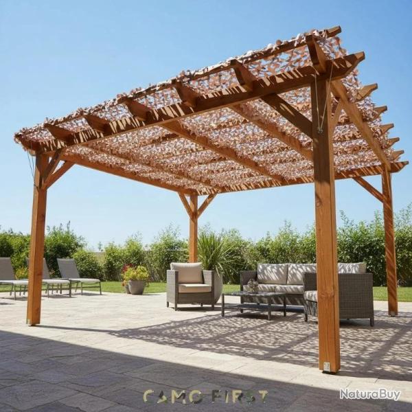 Filet de camouflage militaire S-Cut 3x4 m ombrag� sable