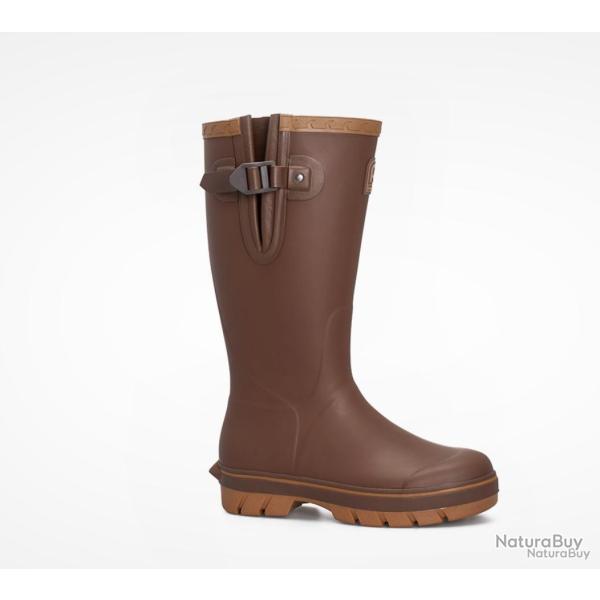 Botte en caoutchouc marron Rouchette SILO n�o