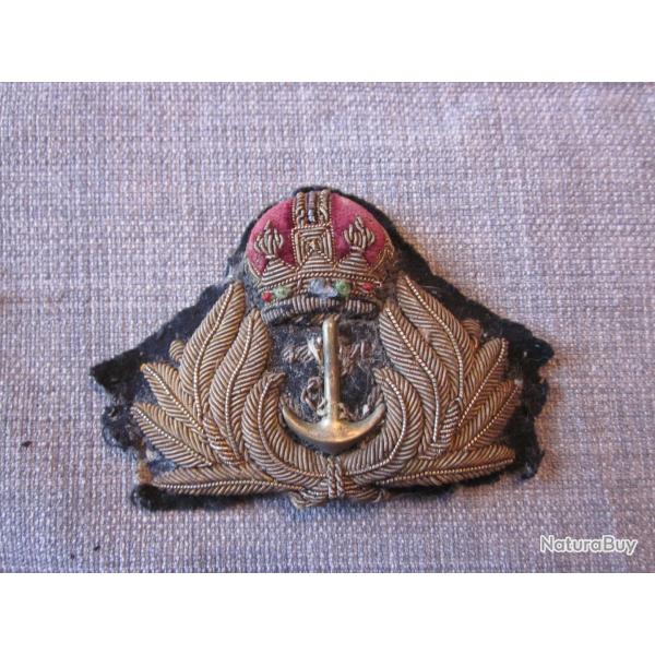 WW2 - Insigne de casquette d'Officier de la Royal Navy