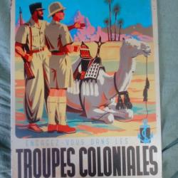 plaque propagande troupes coloniales