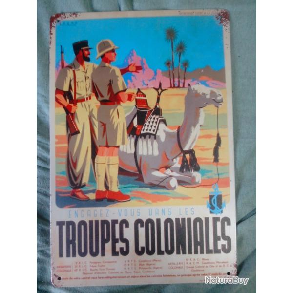 plaque propagande troupes coloniales