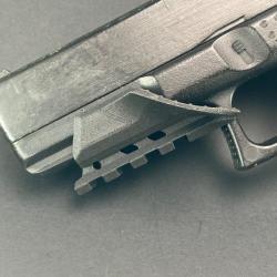Repose Pouce Glock34 Gen 4 PLA-CF (fibre de carbone) avec Rail Picatinny