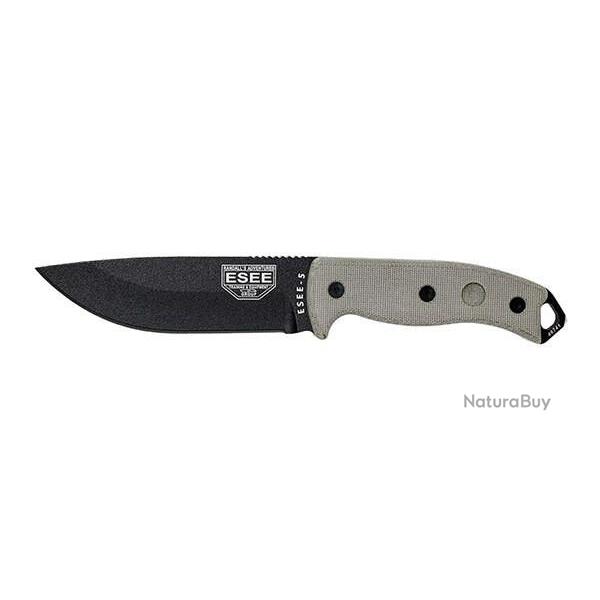 Couteau Fixe ESEE-5 - Lame Noire