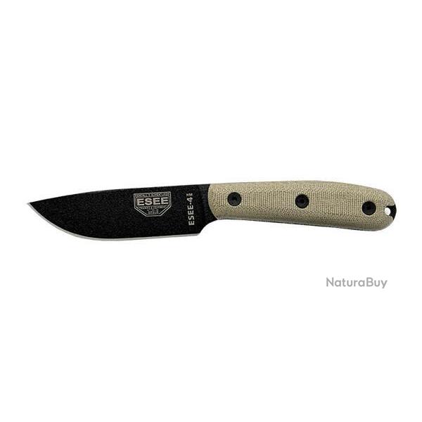 Couteau Fixe ESEE-4 - Lame Noire