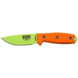 Couteau Fixe ESEE-3 - Lame Venom Green - Pommeau modifi&eacute;