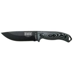 Couteau Fixe ESEE-5 - Lame Noire - Gris/Noir