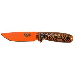 Couteau Fixe ESEE-4 - Lame Orange - Orange/Noir