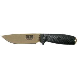 Couteau Fixe ESEE-4 - Lame Dark Earth - Noir