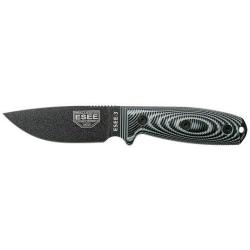 Couteau Fixe ESEE-3 - Gris/Noir