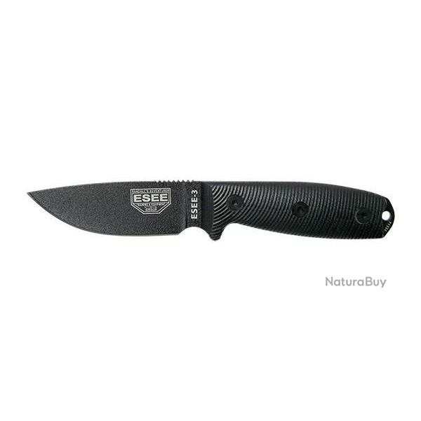 Couteau Fixe ESEE-3 - Noir