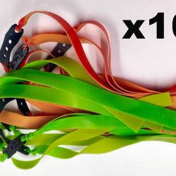 10 x &Eacute;lastiques de rechange pour lance pierre - Fronde - Slingshot
