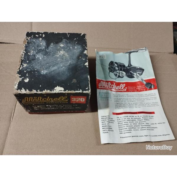 BOITE VIDE ET NOTICE MOULINET MITCHELL 320