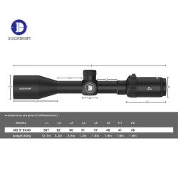 LUNETTE DE TIR  DISCOVERYOPT MS 3-9x40