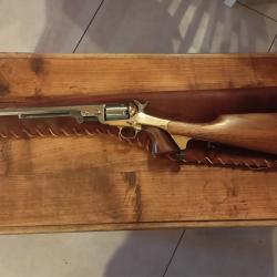 REVOLVER CAL 44 model 1851 AVEC CROSSE D'EPAULE