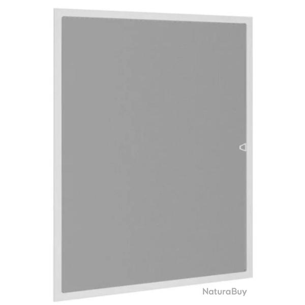 Moustiquaire fen�tre aluminium fibre verre blanc 80x100 cm anti insectes