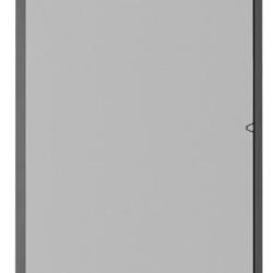 Moustiquaire fen&ecirc;tre aluminium fibre verre anthracite 80x100 cm anti insectes