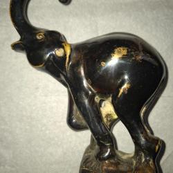 Bronze animalier &eacute;l&eacute;phant  par A biagini artiste